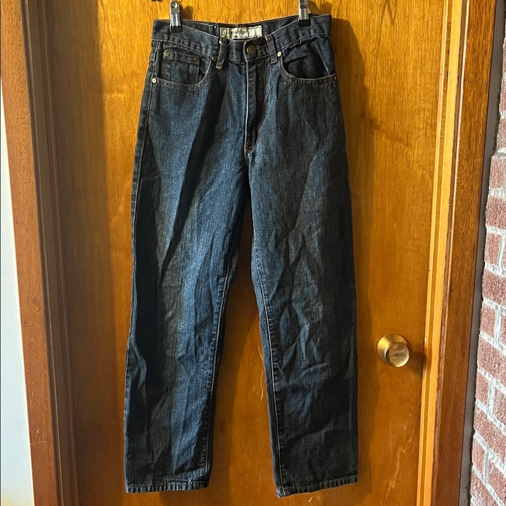 Men's Brooklyn Xpress Straight-Leg Dark Wash Jeans 14